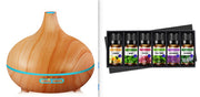 Creative Home Appliance Full Wood Grain Remote Control Aromatherapy Lamp