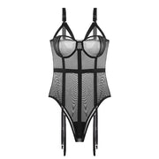 Sexy underwire gathered bodysuit