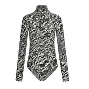 Zebra print bodysuit