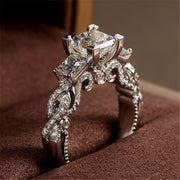 Vintage Princess cut Lab Diamond Ring