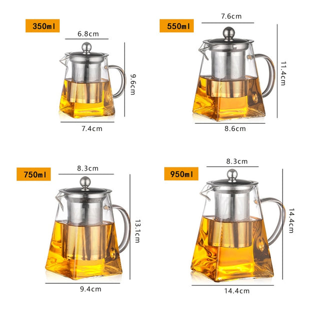 Heat Resistant Glass Teapot