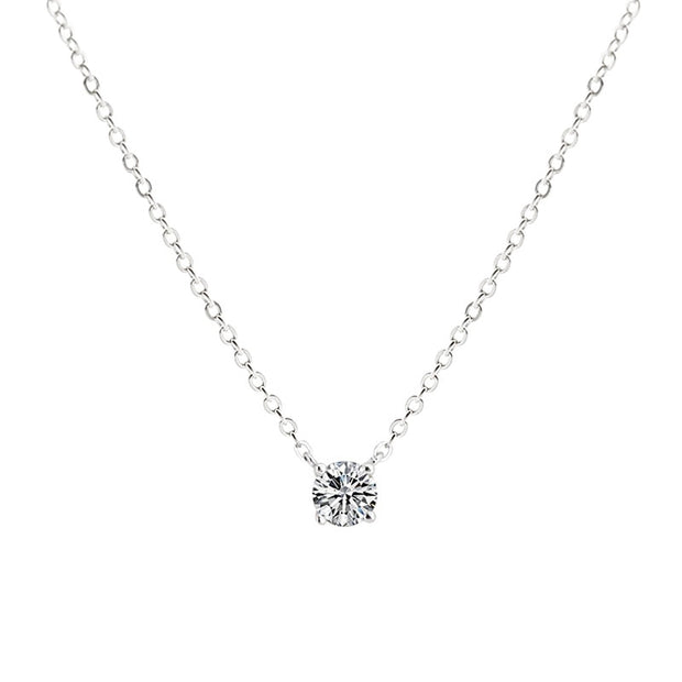 925 Sterling Silver AAA Zircon Choker Necklaces