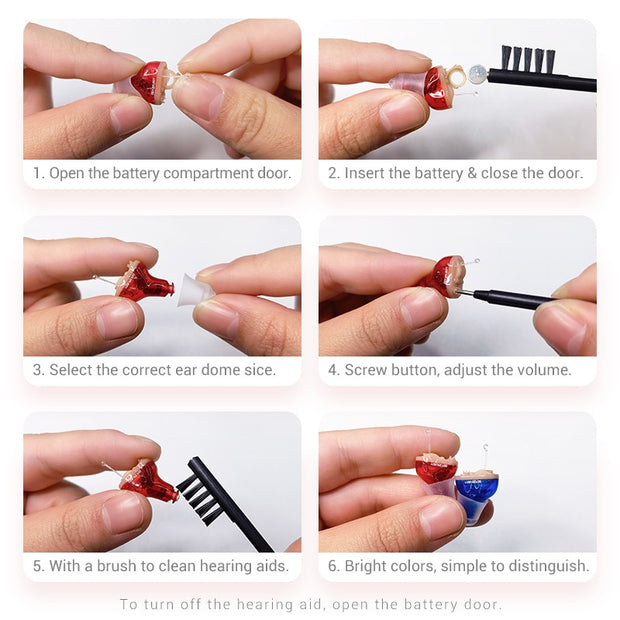 Hearing Aids Invisible Adjustable Wireless Hearing Aid