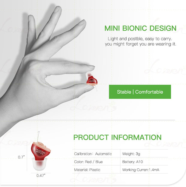 Hearing Aids Invisible Adjustable Wireless Hearing Aid