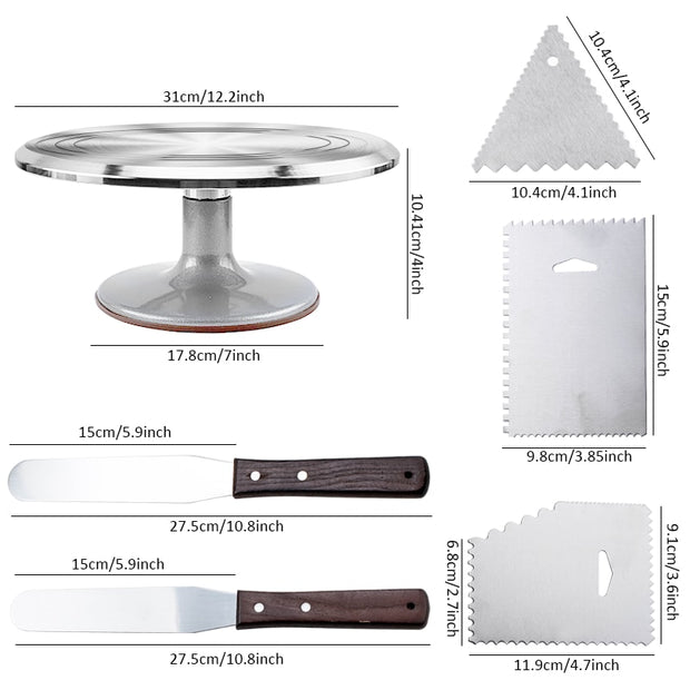 Turntable Cake Decoration Accessories Set