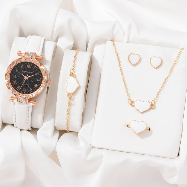 Necklace Earrings Bracelet Set Watches
