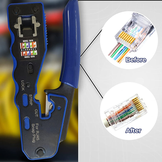 Crimp Tool Pass Through Crimper Cutter