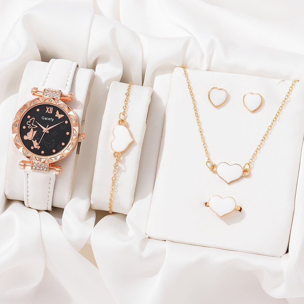 Necklace Earrings Bracelet Set Watches