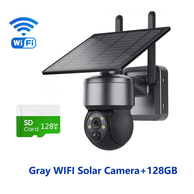 WIFI Wireless PTZ Solar Camera 4G SIM 3MP