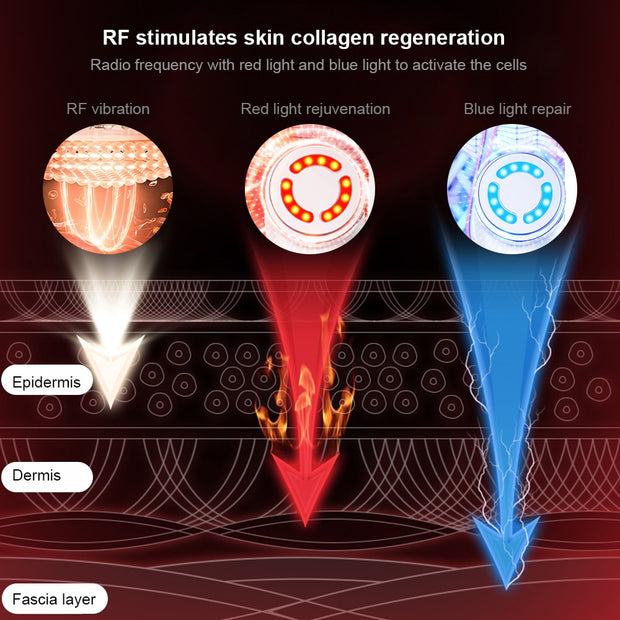 EMS Skin Rejuvenation Radio Frequency Facial Massager