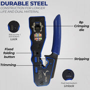 Crimp Tool Pass Through Crimper Cutter