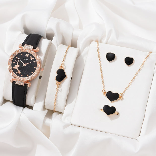 Necklace Earrings Bracelet Set Watches