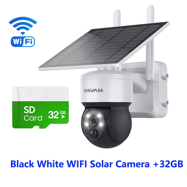 WIFI Wireless PTZ Solar Camera 4G SIM 3MP