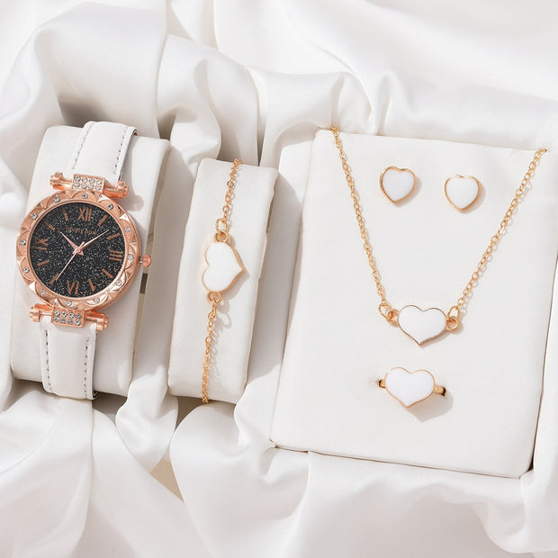 Necklace Earrings Bracelet Set Watches