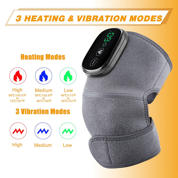 Electric Heating Therapy Knee Vibration Massager