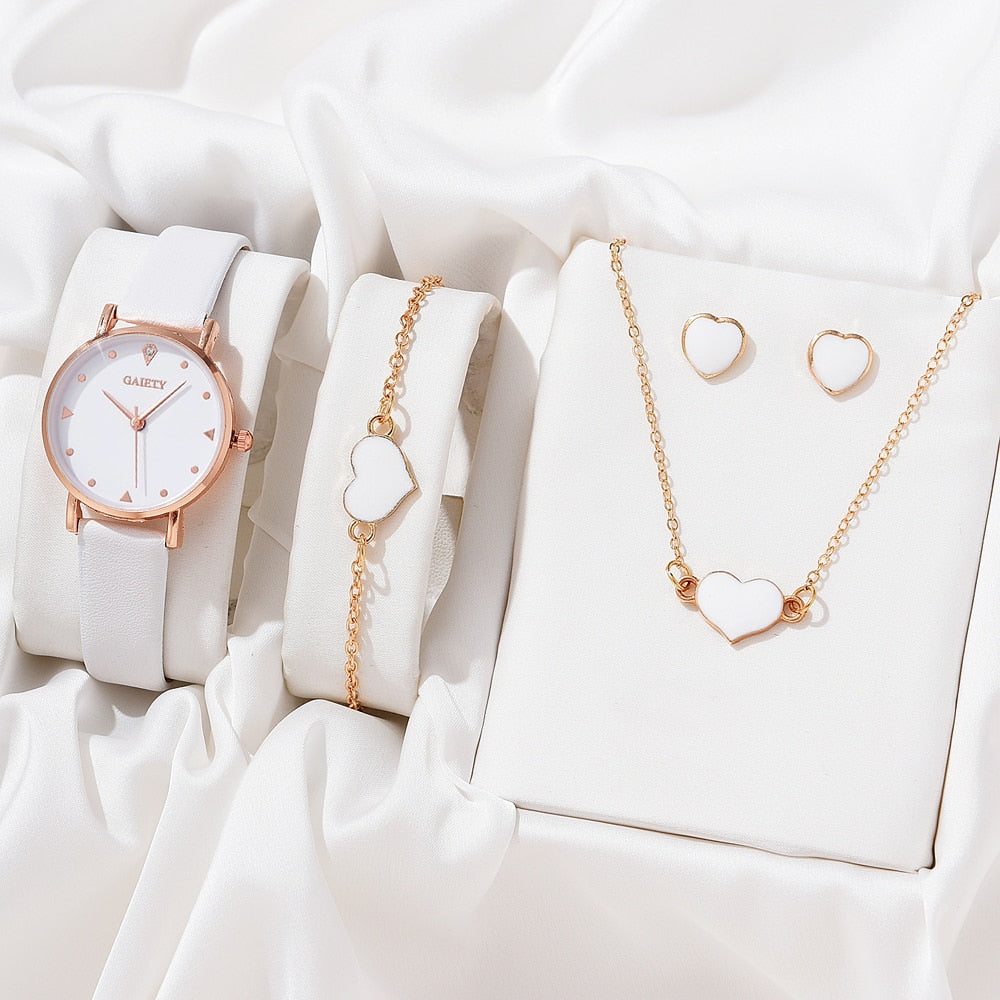 Necklace Earrings Bracelet Set Watches