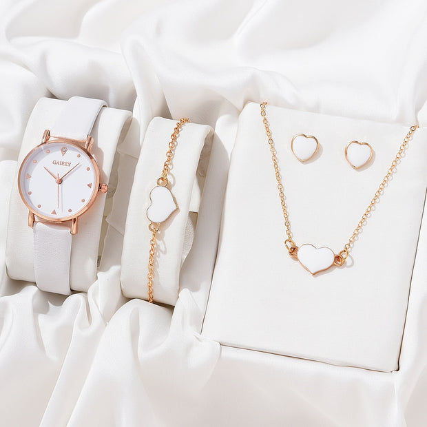 Necklace Earrings Bracelet Set Watches