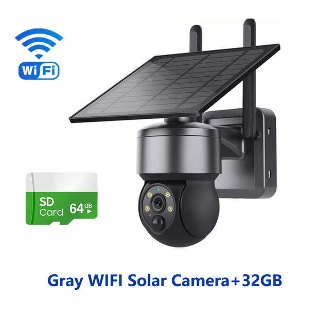 WIFI Wireless PTZ Solar Camera 4G SIM 3MP