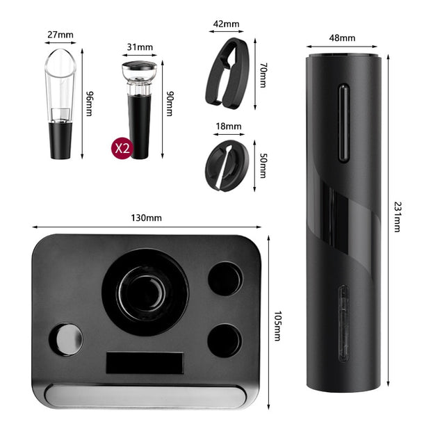 Electric Wine Bottle Opener with Foil Cutter