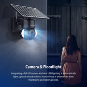 4MP WIFI Solar Camera 4G Sim Card PIR Human Detection Solar