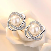 Pearl Twist Luxury Stud Earrings