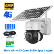 4MP WIFI Solar Camera 4G Sim Card PIR Human Detection Solar