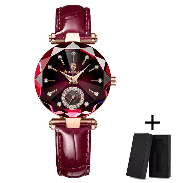 Rose Gold Steel Quartz Wristwatches