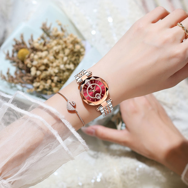High Quality Diamond Ladies Quartz Watch