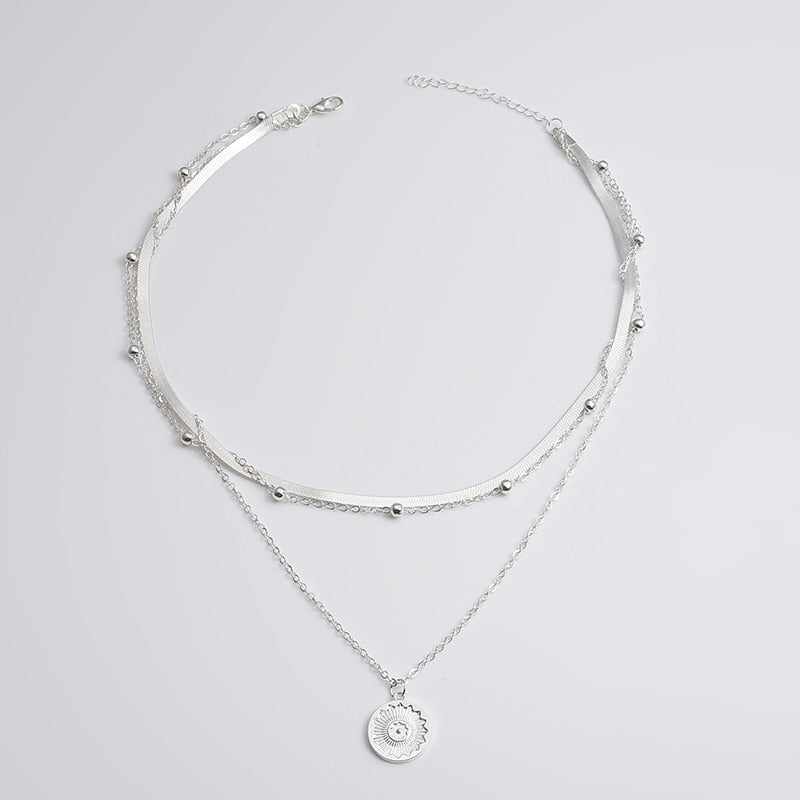 Three-Layer Round Necklace