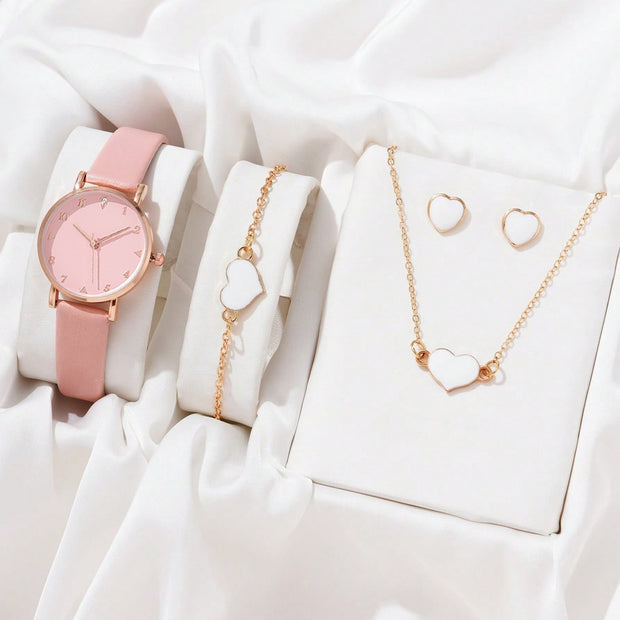 Necklace Earrings Bracelet Set Watches
