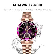 Rose Gold Steel Quartz Wristwatches