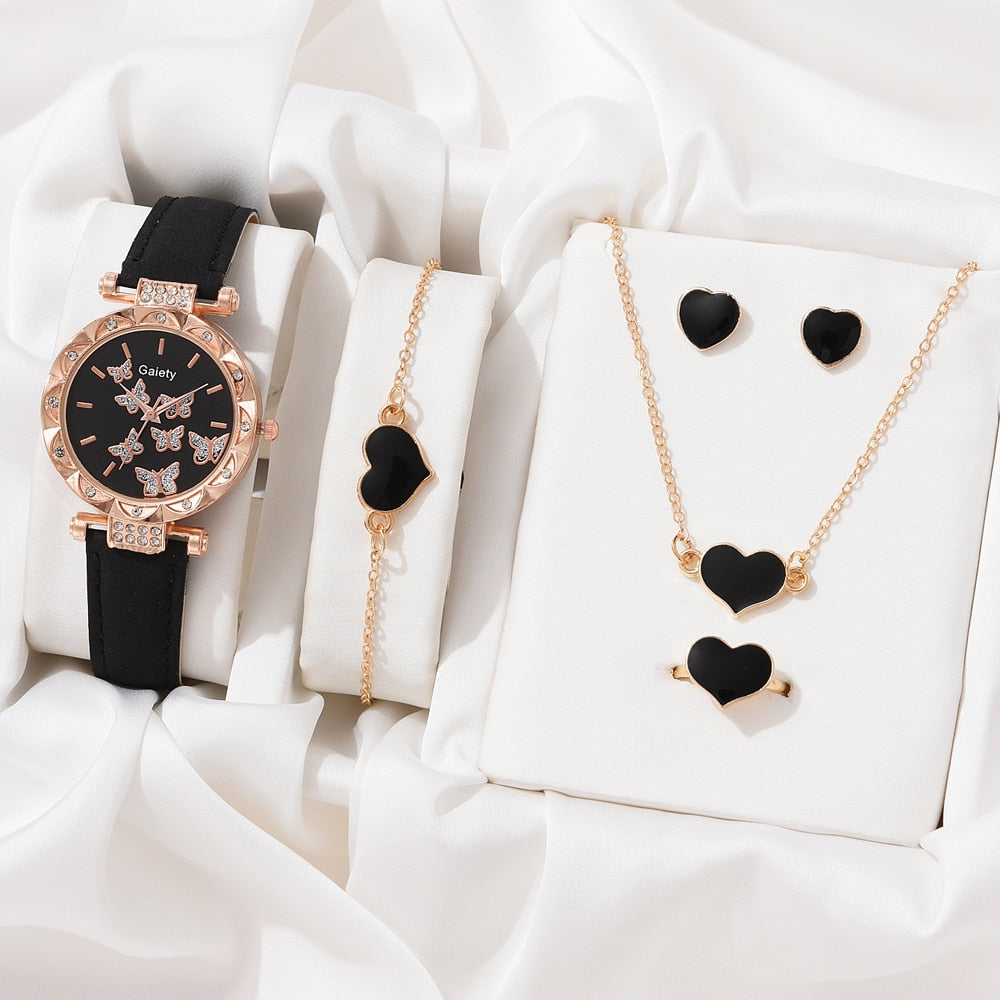 Necklace Earrings Bracelet Set Watches