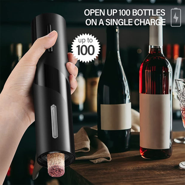 Electric Wine Bottle Opener with Foil Cutter