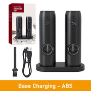 USB Rechargeable Electric Salt And Pepper Grinder Set