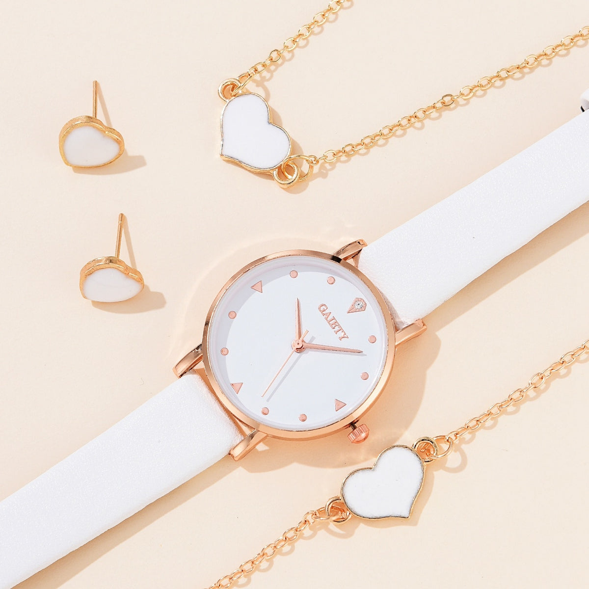 Necklace Earrings Bracelet Set Watches
