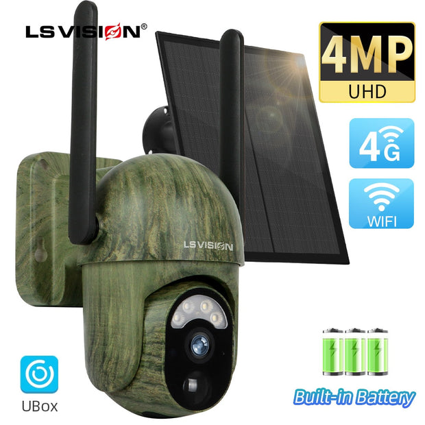 4MP 4G Solar Security Camera