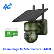 WIFI Wireless PTZ Solar Camera 4G SIM 3MP