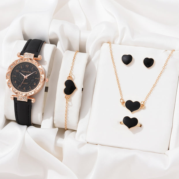 Necklace Earrings Bracelet Set Watches