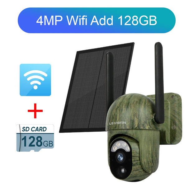 4MP 4G Solar Security Camera