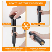 Electric Wine Bottle Opener with Foil Cutter