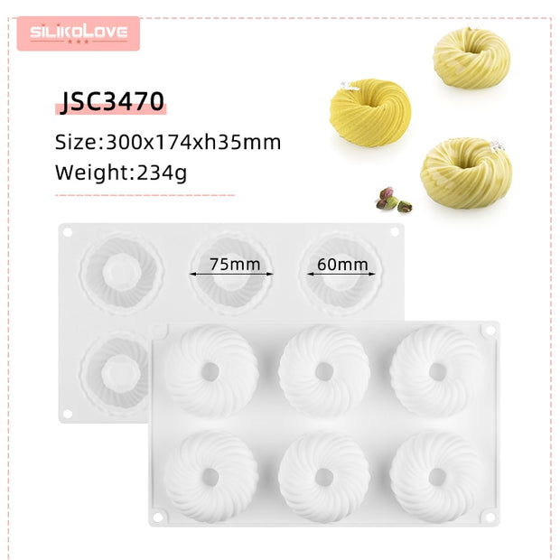 3D Chiffon Brownie Pan Homemade Desserts Tools