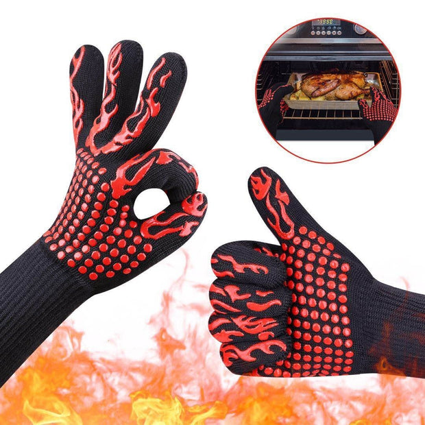 BBQ Gloves Silicone Heat-Resistant Glove