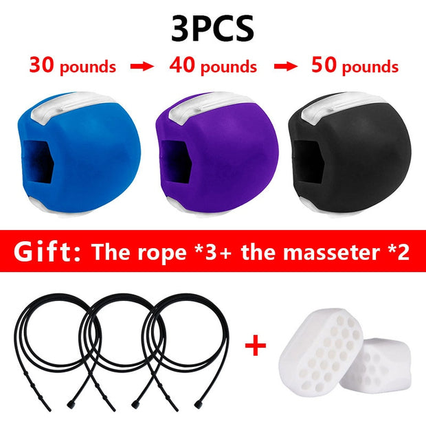 Food-grade Silica Gel Jaw Exercise Line Ball