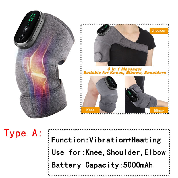 Electric Heating Therapy Knee Vibration Massager