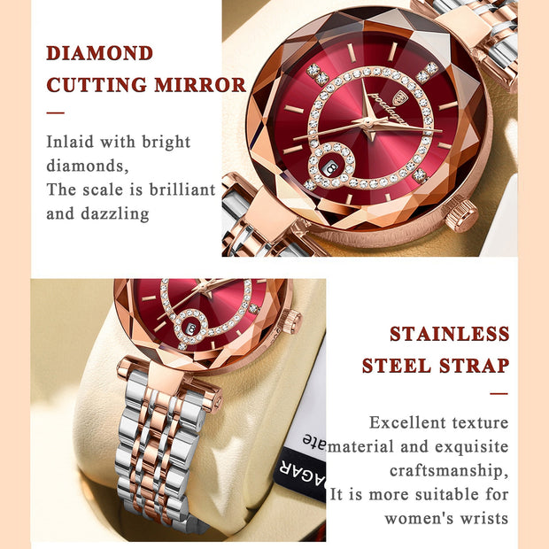 High Quality Diamond Ladies Quartz Watch