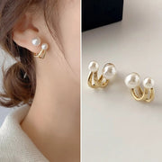 Pearl Twist Luxury Stud Earrings