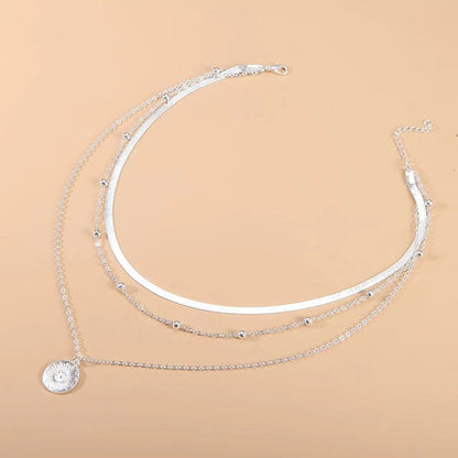 Three-Layer Round Necklace