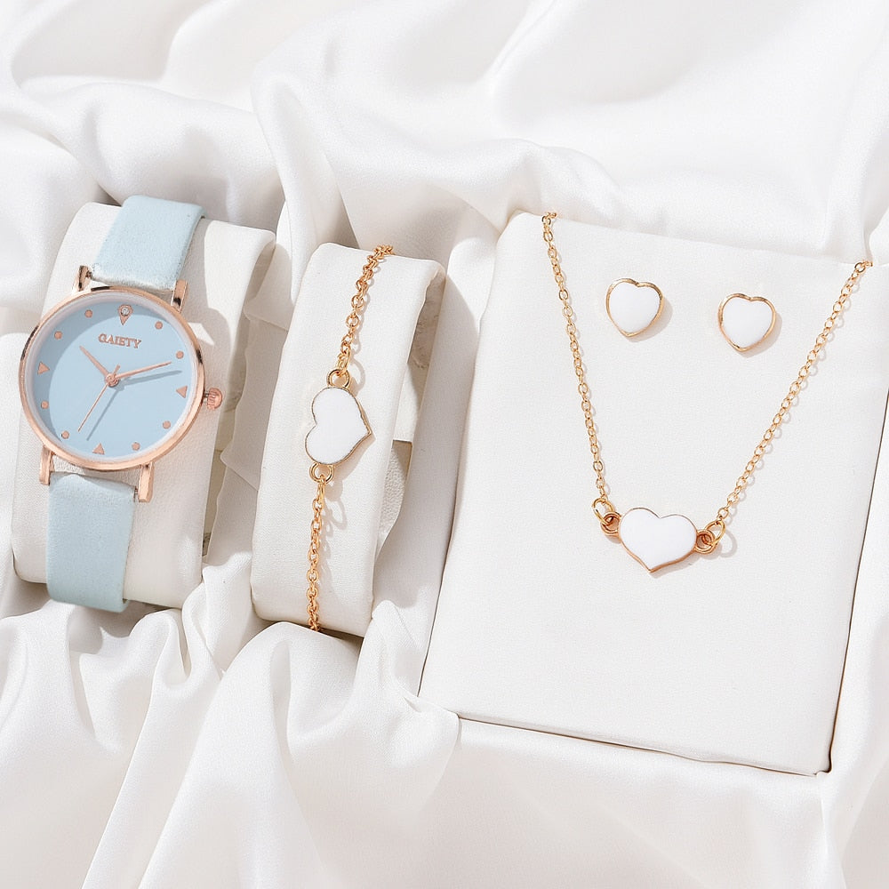 Necklace Earrings Bracelet Set Watches