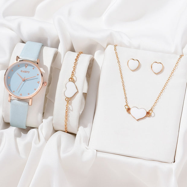 Necklace Earrings Bracelet Set Watches