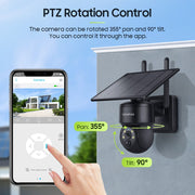WIFI Wireless PTZ Solar Camera 4G SIM 3MP